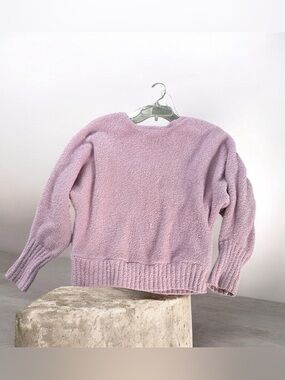 S Cozy Lavender Bouclé Women's or Juniors Sweater